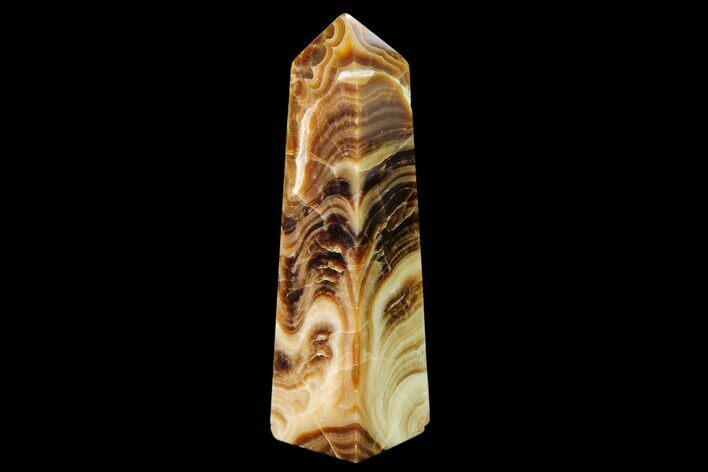 Polished Chocolate Calcite Tower - Pakistan #149502